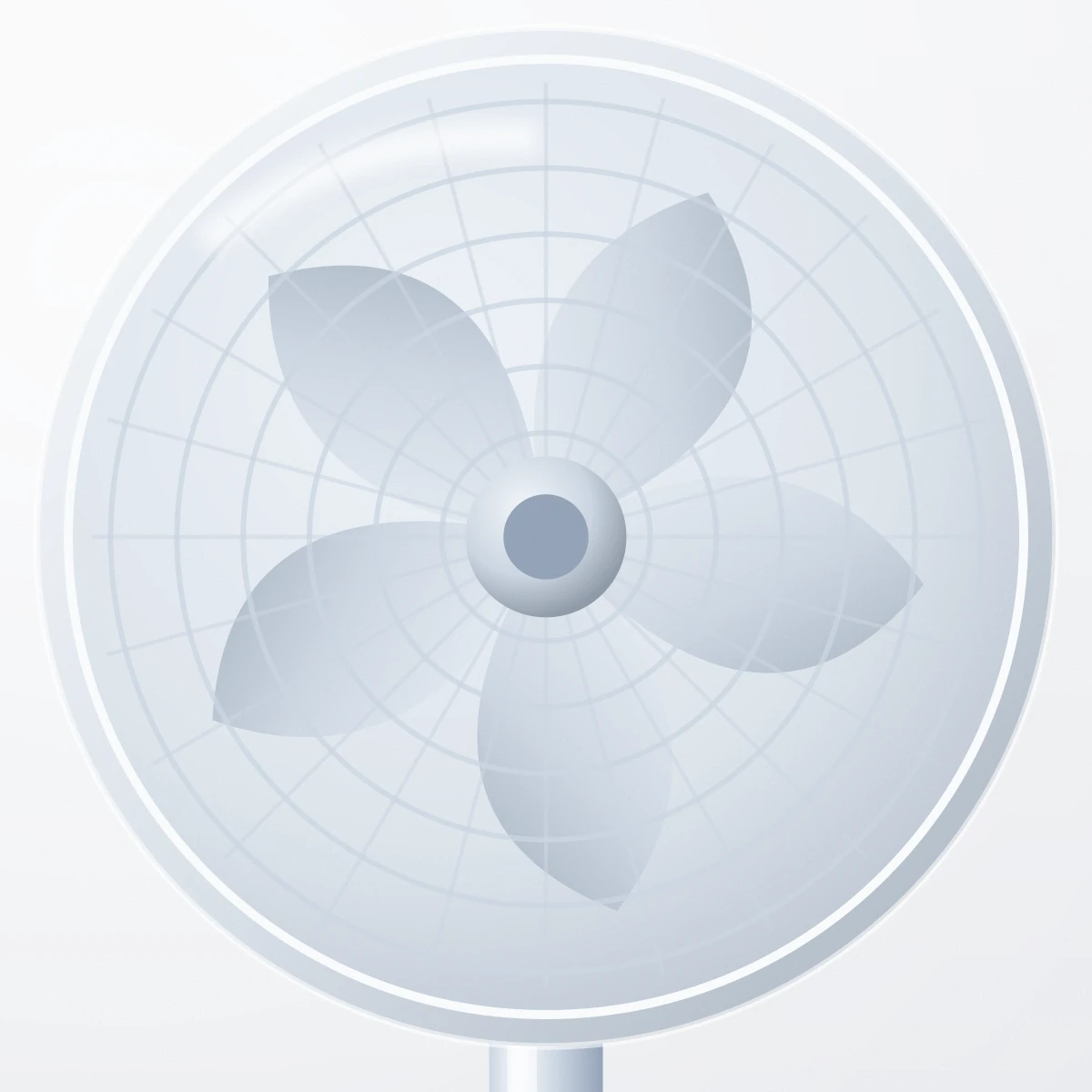 Ventilateur sur pied silencieux — détail